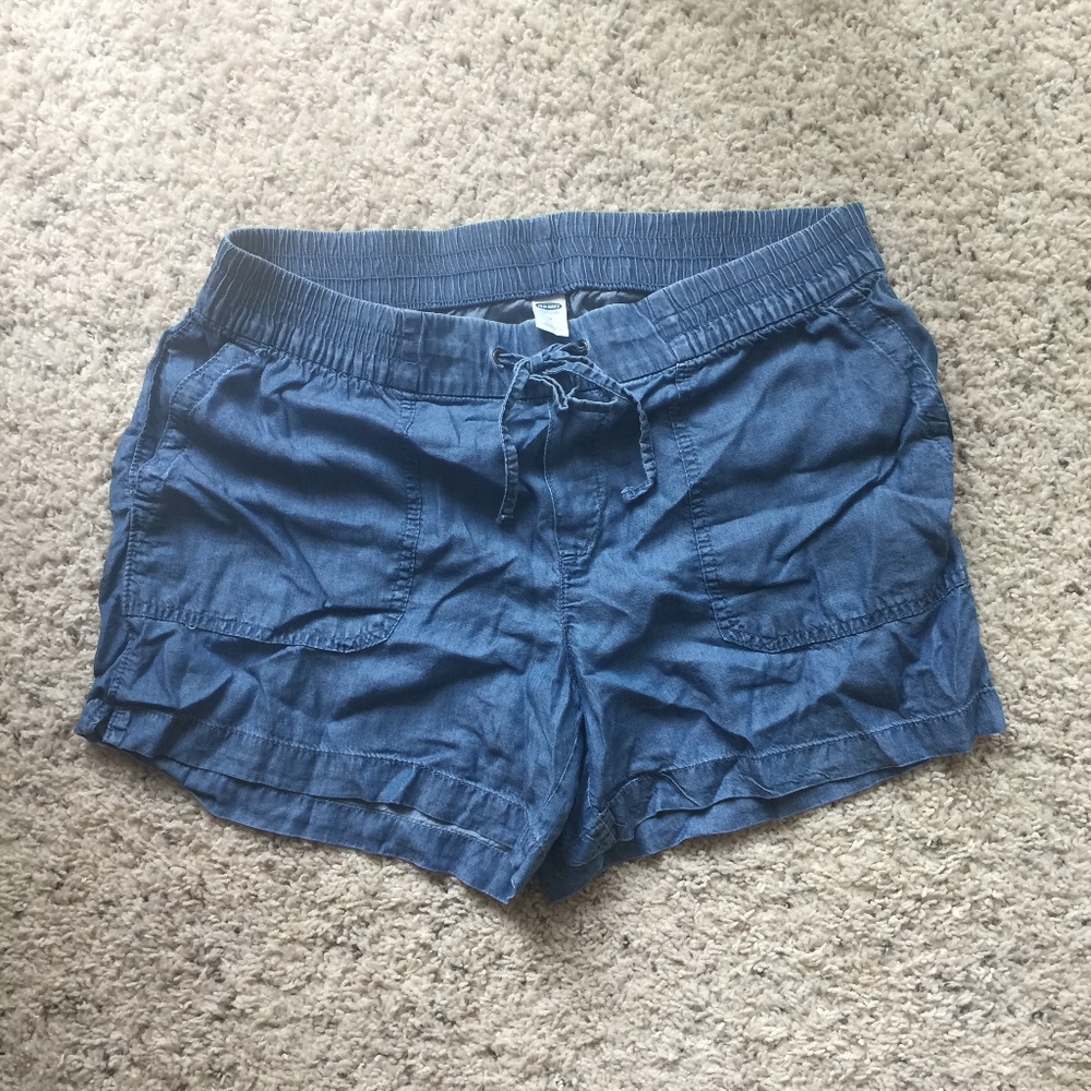 Old Navy Chambray Drawstring Shorts